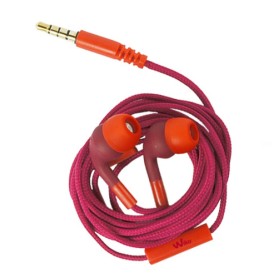 Wiko WiSHAKE Auricolare Cablato In-ear Musica e Chiamate Porpora, Rosso (WKAUEAPUS1)