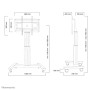 Neomounts by Newstar Mobiletto portatile per TV (PLASMA-M2500BLACK)