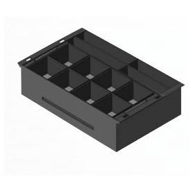 APG Cash Drawer 20466PAC vassoio per cassa ABS sintetico Nero (20466PAC)