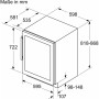 Bosch KUW21AHG0 Serie 6, frigo per vino (nero, 2 zone di temperatura)