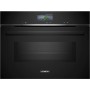 SIEMENS CM776GKB1 - FORNO A MICROONDE iQ700, NERO/ACCIAIO INOSSIDABILE, PIROLISI, WiFi, 60 X 45 CM