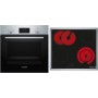 Bosch HND776LS62 set di elettrodomestici, Piano cottura NVS645CB6E+forno HEG579CS6 