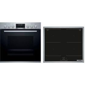 Bosch HND677LS66 set di elettrodomestici (piano cottura	NVQ645CB6E+forno HEB578BS1) 