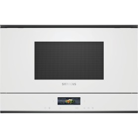 SIEMENS BF722L1W1 - MICROONDE iQ700, BIANCO/ACCIAIO INOX, STOP SINISTRO, 60 X 38 CM