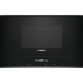 SIEMENS BE732L1B1 - MICROONDE iQ700, NERO/ACCIAIO INOX, FUNZIONE GRILL, STOP SINISTRO, 60 X 38 CM