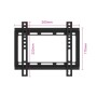 Ewent EW1501 Supporto TV a parete 106,7 cm (42") Nero (CEEW1501)