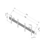 Multibrackets 4009 Supporto per display espositivi 165,1 cm (65") Nero (MB4009)