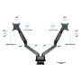 Multibrackets 4207 supporto da tavolo per Tv a schermo piatto 81,3 cm (32") Morsa Nero (MB4207)