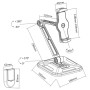 InLine Supporto universale per tablet 4,7 "-12,9", per tavolo o parete (IN23154A)