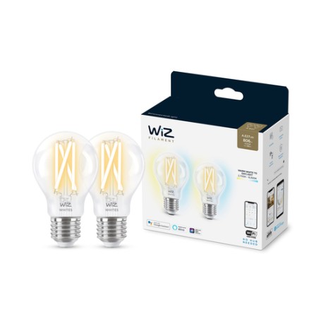 WiZ 8719514551053 soluzione di illuminazione intelligente Lampadina intelligente 7 W Trasparente Wi-Fi (871951455105301)