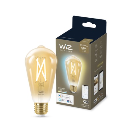 WiZ 8718699787233 soluzione di illuminazione intelligente Lampadina intelligente 7 W Oro Wi-Fi (871869978723301)