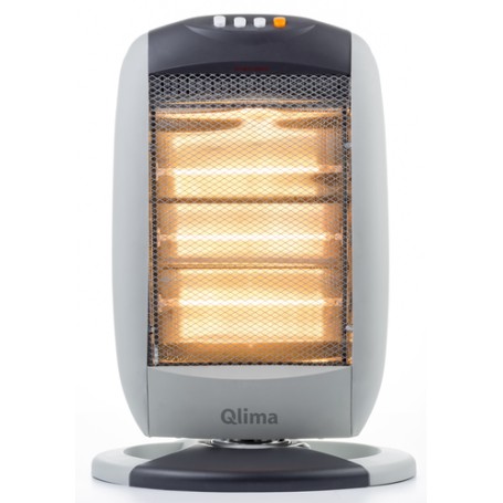 Qlima EIH1200 Interno Nero, Grigio 1200 W Riscaldatore di ambienti elettrico alogeno (EIH1200)