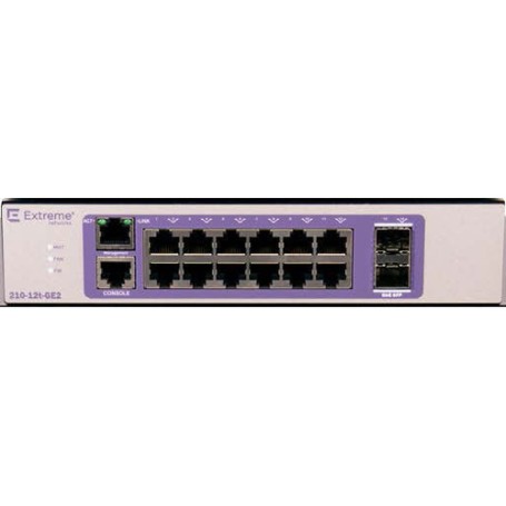 Extreme networks 210-12t-GE2 Gestito L2 Gigabit Ethernet (10/100/1000) Bronzo, Porpora (16566)