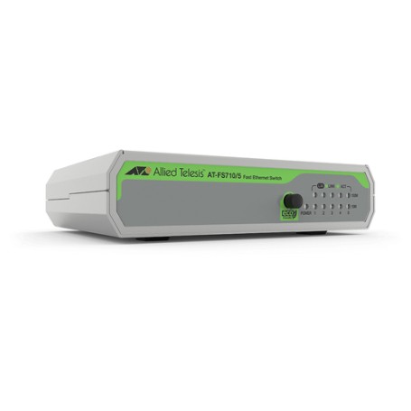 Allied Telesis FS710/5 Non gestito Fast Ethernet (10/100) Verde, Grigio (AT-FS710/5-50)