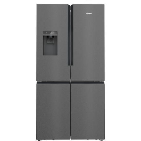 SIEMENS KF96DPXEA iQ700 PORTA FRANCESE, BLACKSTEEL, NO FROST, DISPENSER GHIACCIO E ACQUA, 183 X 91 CM