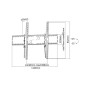 Sopar 23092 Supporto TV a parete 2,54 m (100") Nero (23092)