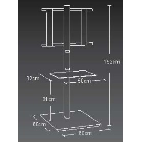ITB Handy Maxi 121,9 cm (48") Nero, Bianco (OM0253)