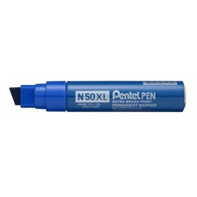 Pentel N50XL marcatore permanente Punta smussata Blu 6 pz (N50XL-C)
