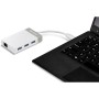 Trendnet TUC-ETGH3 hub di interfaccia USB 3.2 Gen 1 (3.1 Gen 1) Type-C 5000 Mbit/s Grigio, Bianco (TUC-ETGH3)