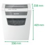Leitz IQ Home Office P-4 distruggi documenti Taglio a particelle 22 cm Bianco (80090000)