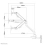 Neomounts by Newstar Supporto da scrivania per monitor (FPMA-D750WHITE)
