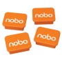 Nobo Haftmagnet Orange, 4 Stück Magnete per lavagna bianca (1905327)
