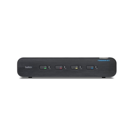 Belkin F1DN204KVM-UN-3 switch per keyboard-video-mouse (kvm) Montaggio rack Nero (F1DN204KVM-UN-3)