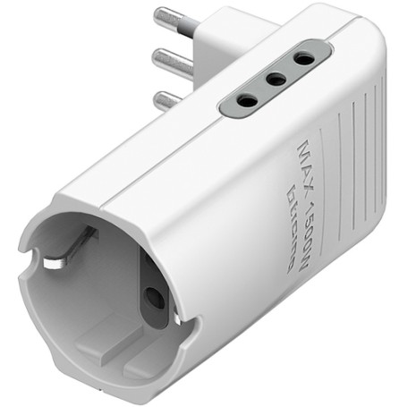 bticino S3615DE adattatore per presa di corrente Tipo L (IT) Bianco (S3615DE)