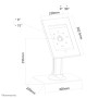 Neomounts by Newstar supporto er iPad/ iPad Air/ iPad Pro 9.7" (TABLET-D300WHITE)