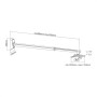 ROLINE 17.03.0001 supporto per proiettore Parete Nero, Argento (RO17.03.0001)