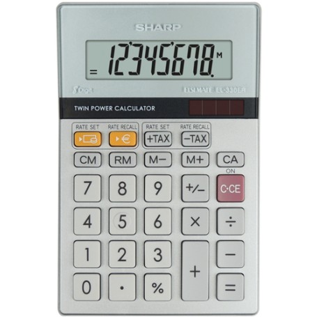 Sharp EL-330ER calcolatrice Tasca Calcolatrice finanziaria Grigio (SH-EL330ERB)