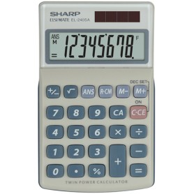 Sharp EL-240SA calcolatrice Tasca Calcolatrice di base Blu, Grigio (SH-EL240SAB)