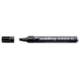 Edding 4-2200C 001 marcatore permanente Punta smussata Nero 10 pz (4-2200C 001)