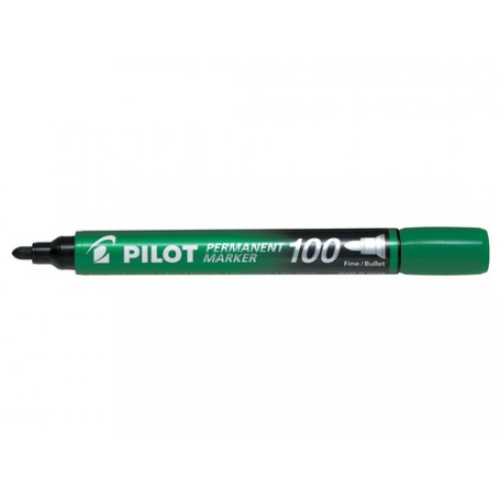 Pilot Permanent Marker 100 evidenziatore 1 pz Punta sottile Verde (002708)