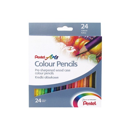 Pentel CB8-24U pastello colorato Multicolore 24 pz (CB8-24U)