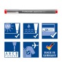 Staedtler Pigment Liner penna tecnica Fine Blu, Marrone, Verde, Arancione, Rosso, Viola 6 pz (30803-SSB6)