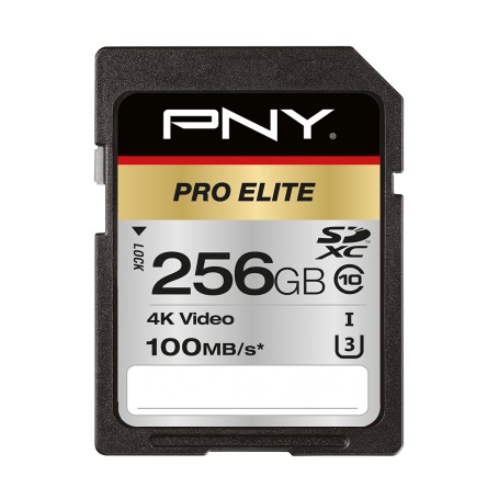 PNY PRO Elite 256 GB SDXC UHS-I Classe 10 (P-SD256U3100PRO-GE)
