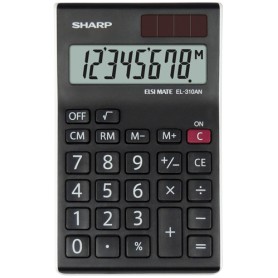 Sharp EL-310AN calcolatrice Desktop Calcolatrice con display Nero, Bianco (EL310ANWH)