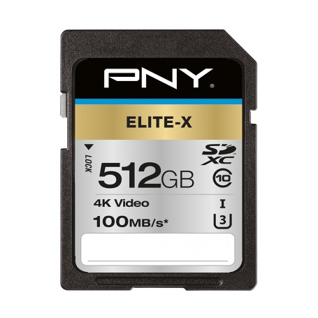 PNY Elite-X 512 GB SDXC UHS-I Classe 10 (P-SD512U3100EX-GE)