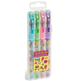 Niji 61569 penna gel Penna in gel con cappuccio Multicolore 4 pz (61569)