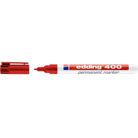 Edding 400 marcatore permanente Punta sottile Rosso (4-400 002)