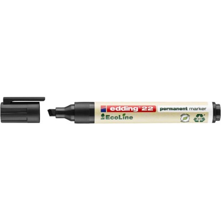 Edding 4-22 001 marcatore permanente Punta smussata Nero (4-22 001)