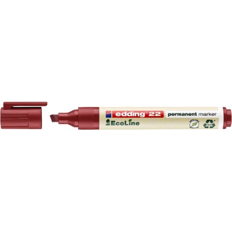 Edding 4-22 002 marcatore permanente Punta smussata Rosso (4-22 002)