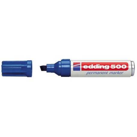 Edding 4-500 003 marcatore permanente Punta smussata Blu 10 pz (4-500 003)