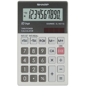 Sharp EL-W211G calcolatrice Tasca Calcolatrice finanziaria Grigio (SH-ELW211GGY)