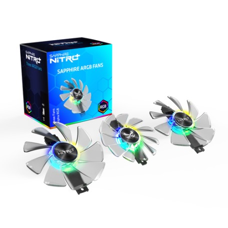 Sapphire 4N004-03-20G computer cooling system Scheda grafica Ventilatore 9,5 cm Trasparente (4N004-03-20G)