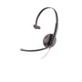 POLY Blackwire 3215 Auricolare Cablato A Padiglione Ufficio USB tipo A Nero, Rosso (209746-22)