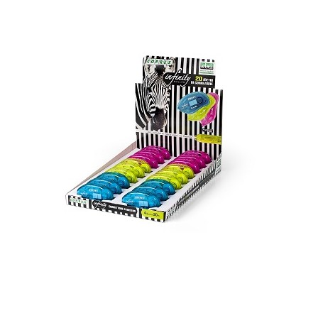 Lebez 80750 nastro di correzione 20 m Multicolore 18 pz (80750)