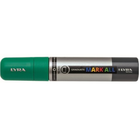 Lyra Graduate Mark All marcatore permanente Punta del pennello Verde 4 pz (L6840063)