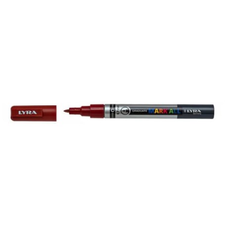 Lyra Graduate Mark All marcatore permanente Punta a ogiva/sottile Marrone 6 pz (L6800076)